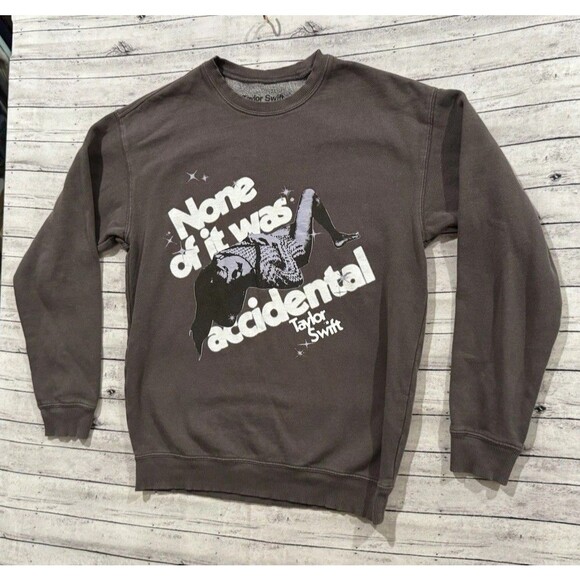Taylor Swift Crewneck Sweatshirt Sz XS None Of It Was Accidental Midnights - Picture 5 of 16
